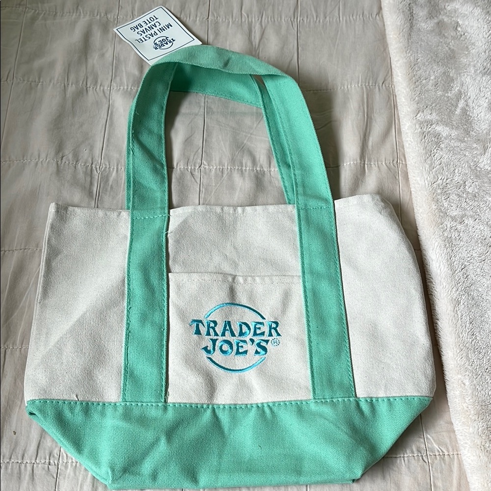 Trader Joe’s mini pastel tote